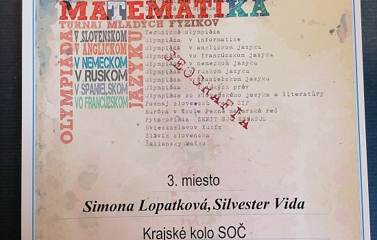 SOČ 2023 - Krajské kolo 