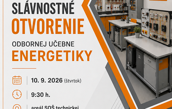 Otvárame novú modernú učebňu energetiky 