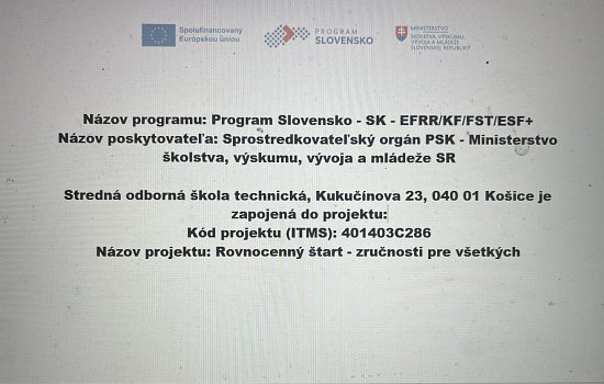 Rovnocenný štart - zručnosti pre všetkých